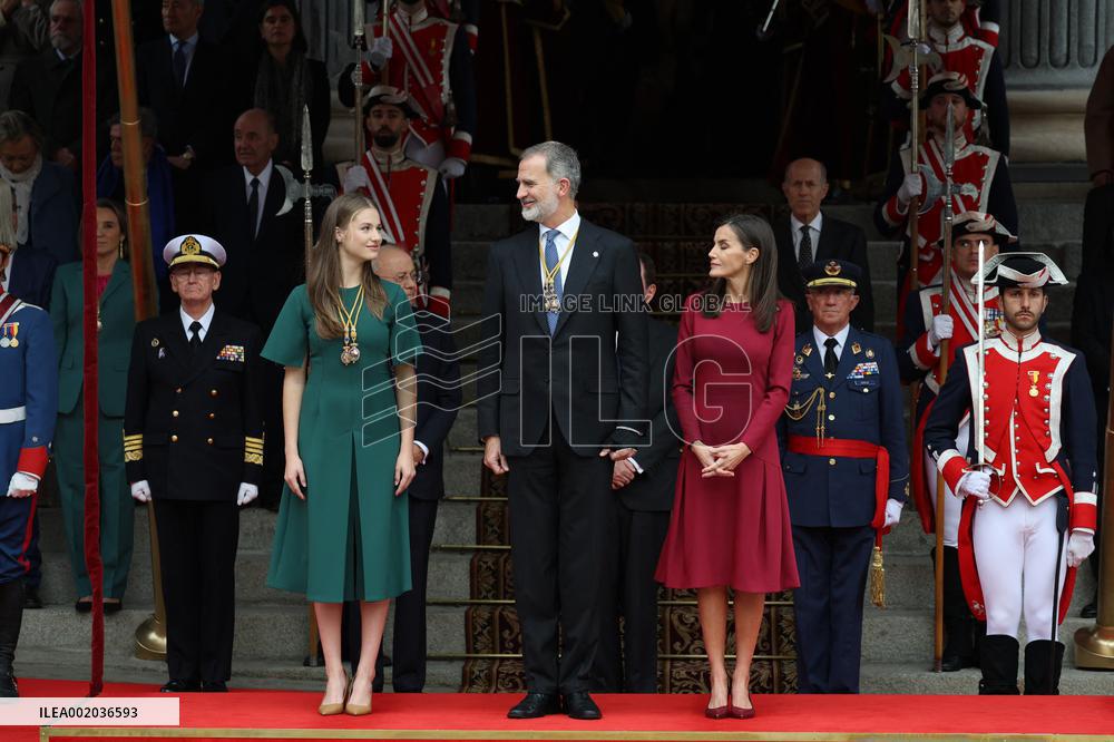Royals At Congress Opening Ceremony - Madrid