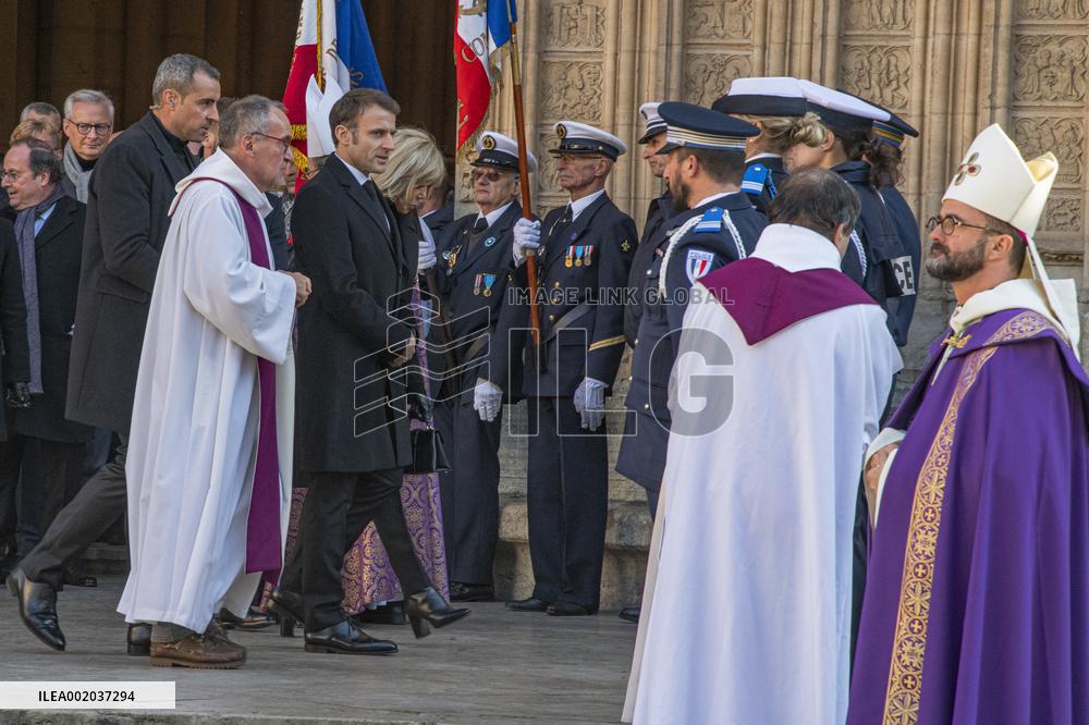 Gerard Collomb's Funeral - Lyon