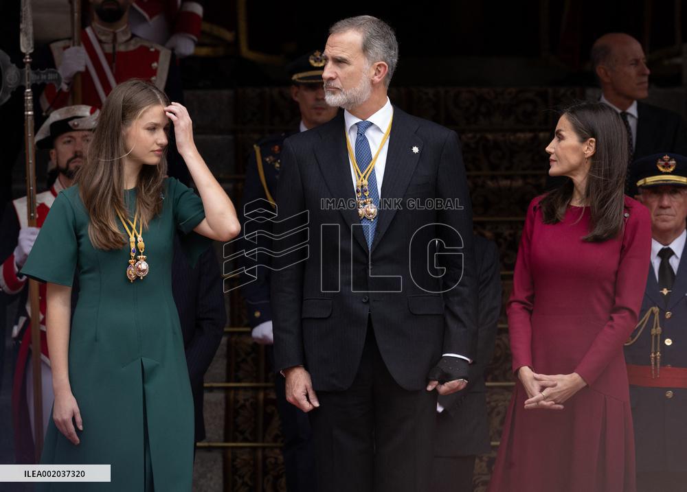 Royals At Congress Opening Ceremony - Madrid