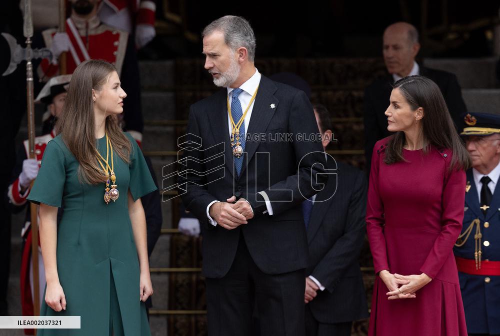 Royals At Congress Opening Ceremony - Madrid