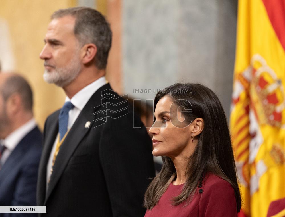 Royals At Congress Opening Ceremony - Madrid
