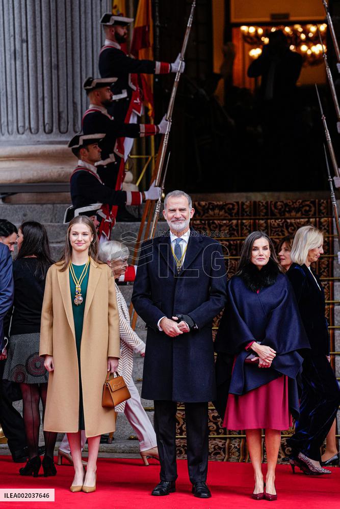 Royals At Congress Opening Ceremony - Madrid