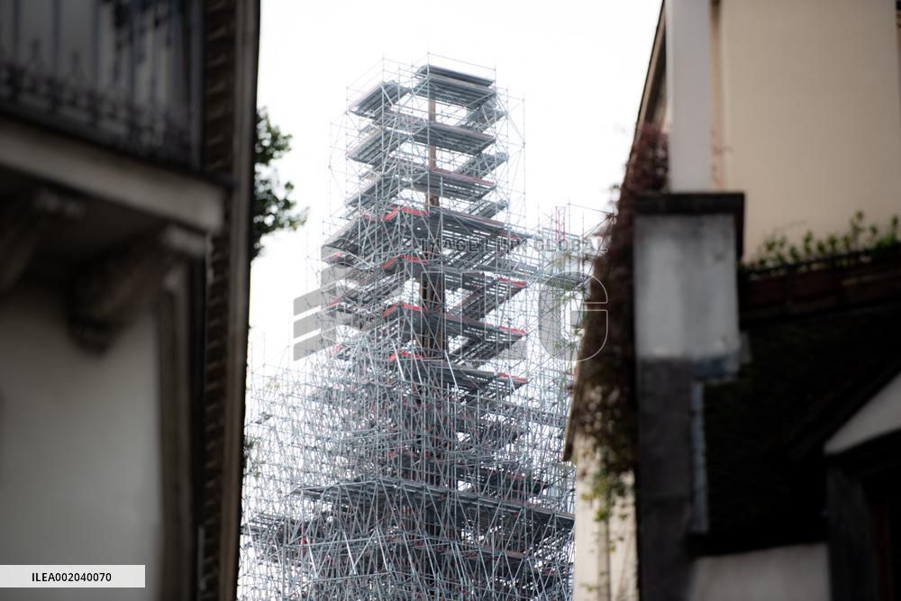 New Notre-Dame Spire Takes Shape - Paris