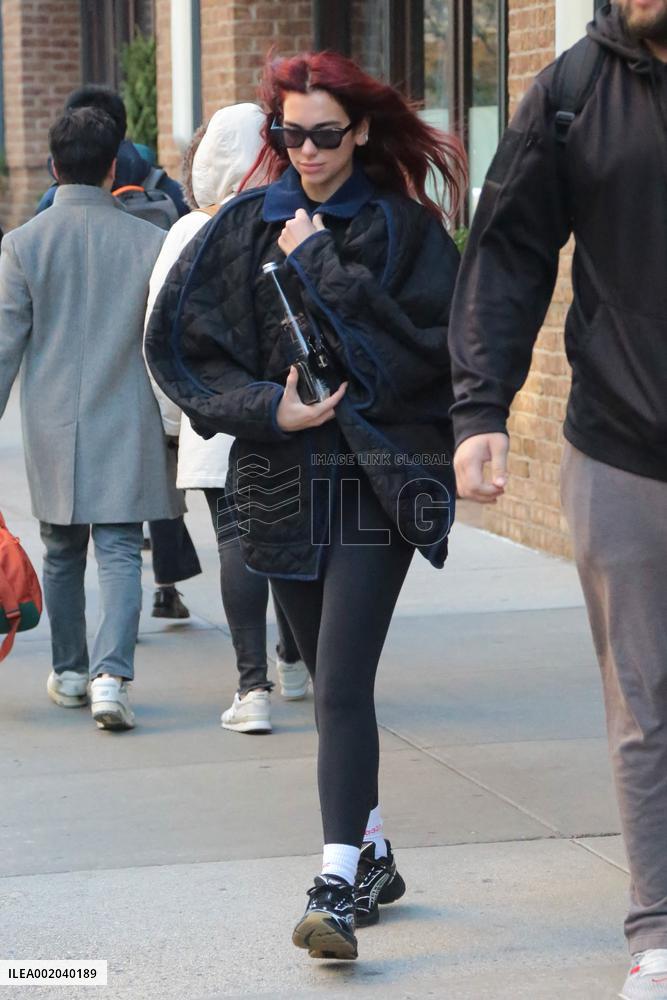 Dua Lipa Looks Stylish - NYC