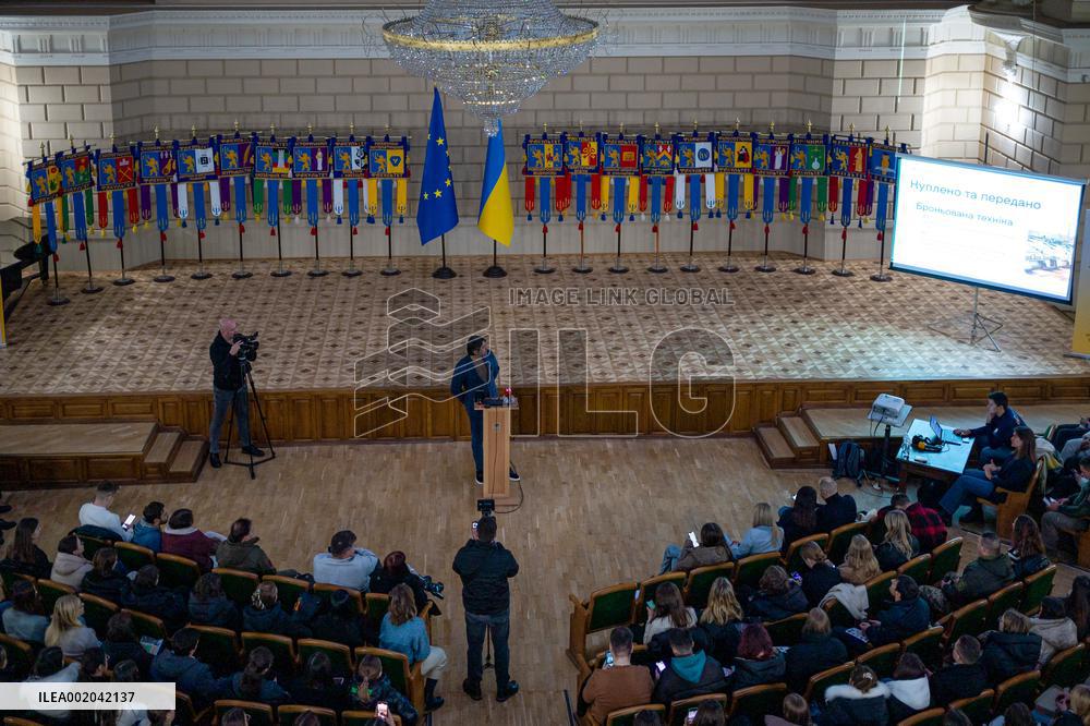 Serhii Prytula meets with students of Ivan Franko National University of Lviv