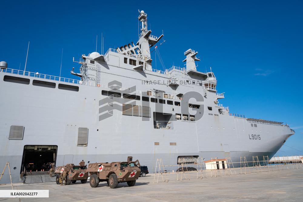 DIXMUDE Received The First Wounded From Gaza