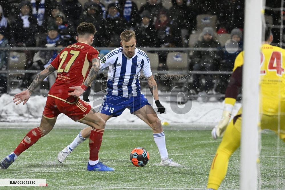 FOOTBALL - UEFA EUROPA CONFERENCE LEAGUE - HJK vs ABERDEEN
