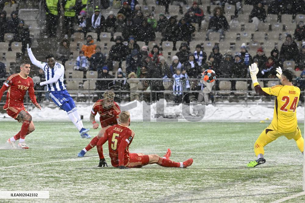 FOOTBALL - UEFA EUROPA CONFERENCE LEAGUE - HJK vs ABERDEEN