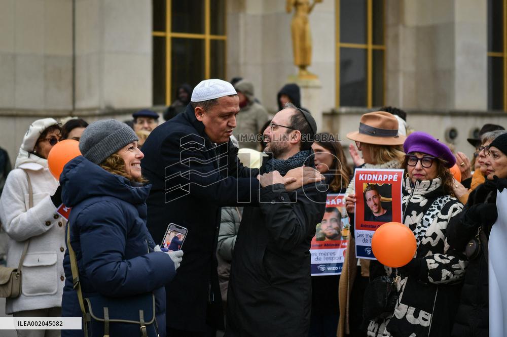 Protest In Solidarity With The Hostages Kidnapped By Hamas - Paris