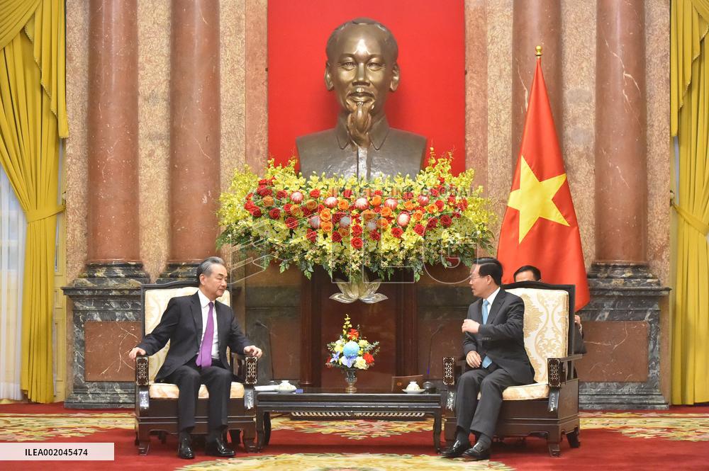 VIETNAM-HANOI-PRESIDENT-CHINA-WANG YI-MEETING
