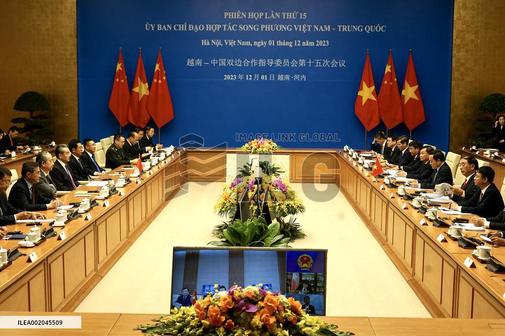 VIETNAM-HANOI-CHINA-VIETNAM STEERING COMMITTEE FOR BILATERAL COOPERATION-MEETING