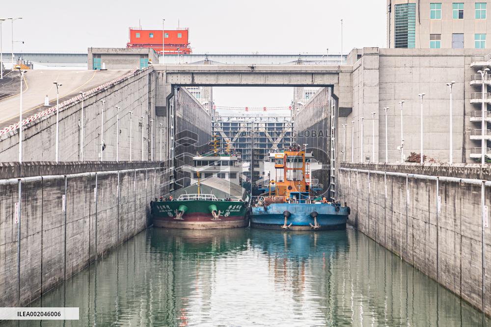 CHINA-HUBEI-YICHANG-THREE GORGES DAM-SHIPPING THROUGHPUT (CN)