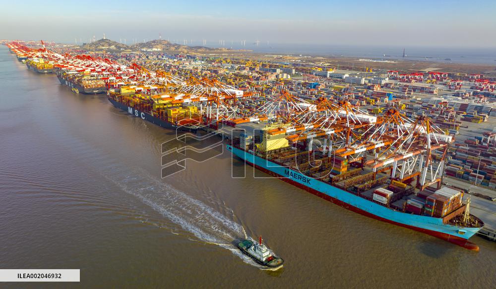 Yangshan Deepwater Port Area of Shanghai Port