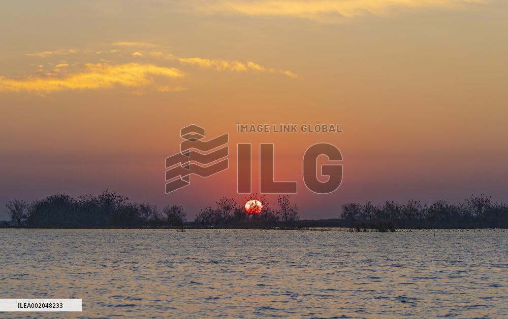 Hongze Lake Wetland National Nature Reserve in Suqian