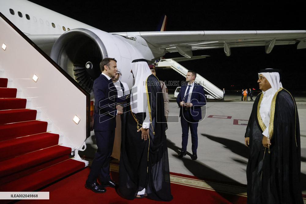 President Macron Visits The Emir Of Qatar - Doha
