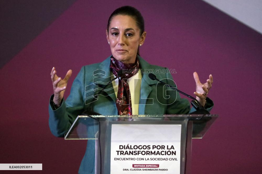 Presidential Candidate Sheinbaum Campaigns - Mexico City