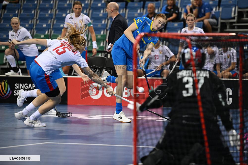 (SP)SINGAPORE-FLOORBALL-IFF WOMEN'S WORLD CHAMPIONSHIPS-CZECH REPUBLIC VS SWEDEN