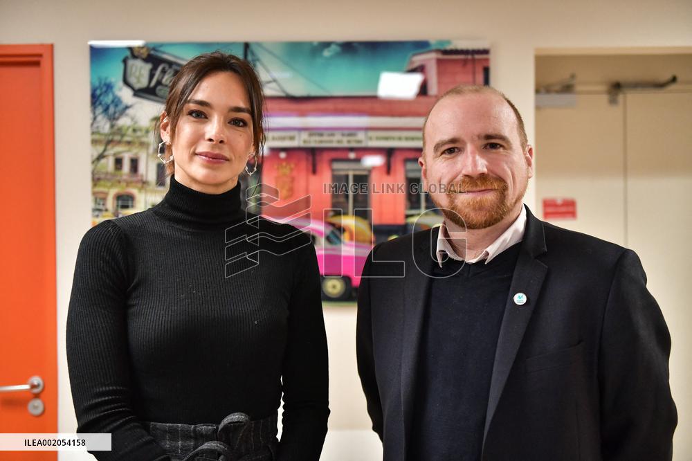 Press Visit To CRCM At Necker Hospital - Paris