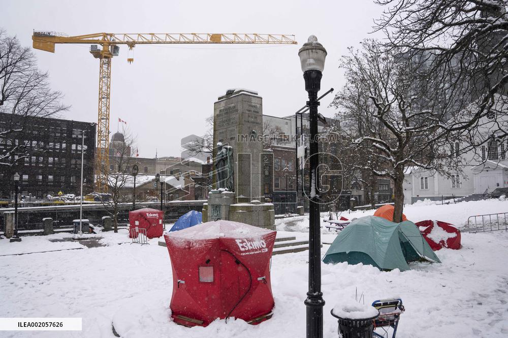 First Significant Snowfall In Halifax - Canada