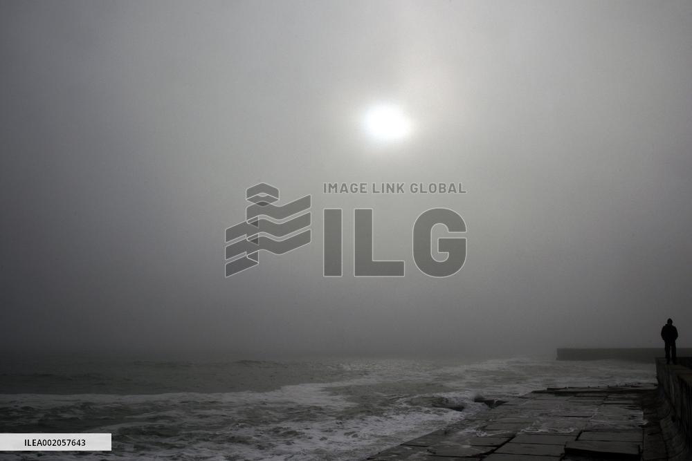 Odesa beaches in winter