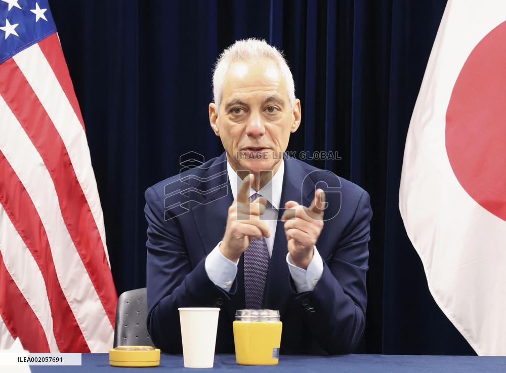 U.S. Ambassador to Japan Emanuel in Tokyo