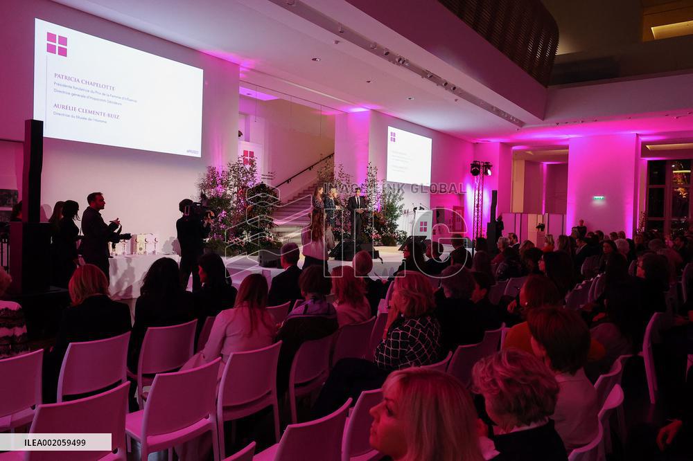 Prix De La Femme D'Influence Award Ceremony At Musee De l'Homme
