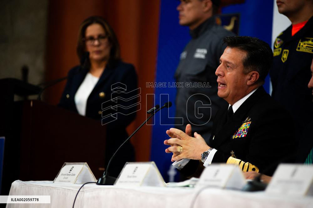 Colombia's Navy and Prosecutor Office Press Conference