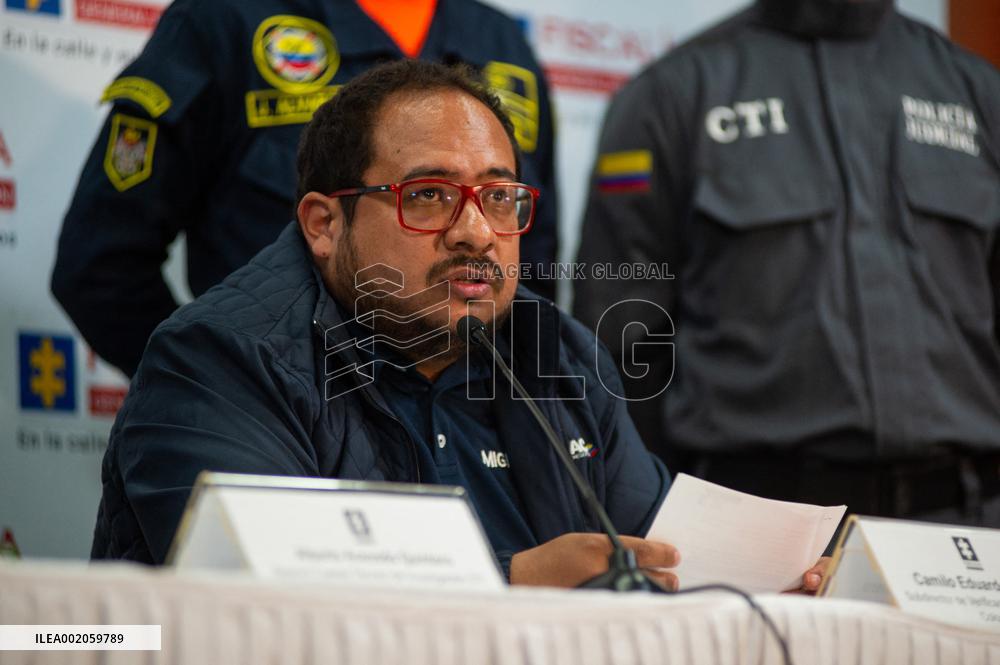 Colombia's Navy and Prosecutor Office Press Conference