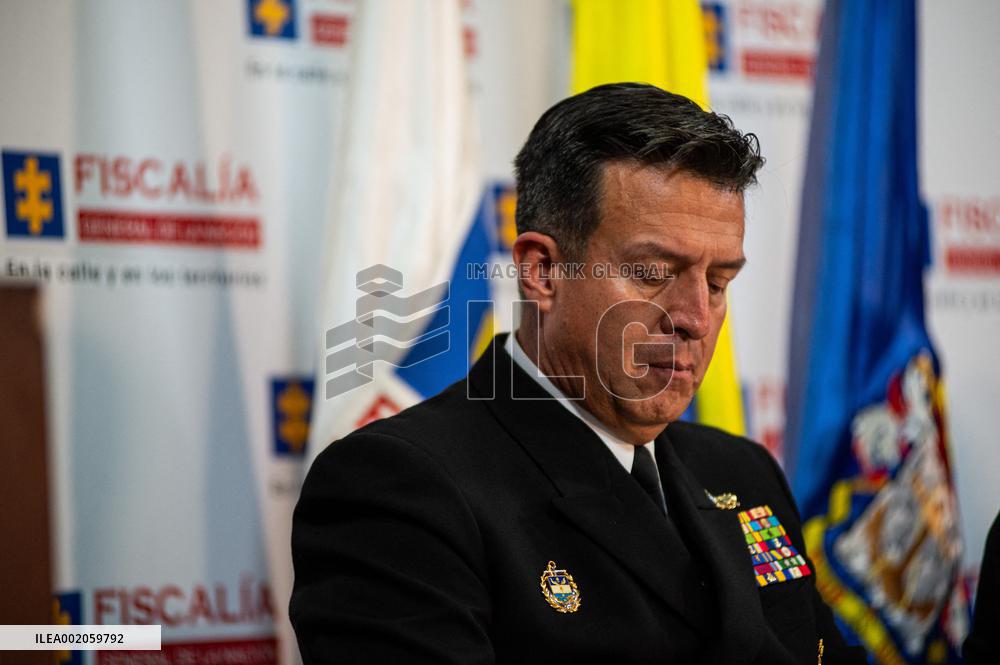 Colombia's Navy and Prosecutor Office Press Conference