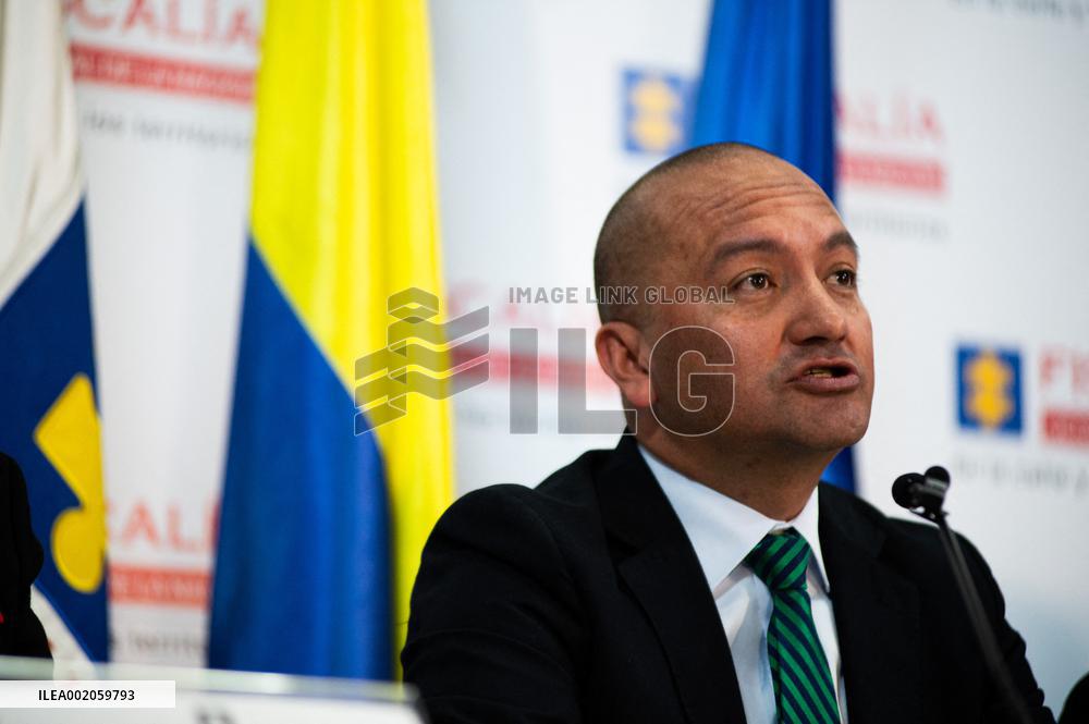 Colombia's Navy and Prosecutor Office Press Conference