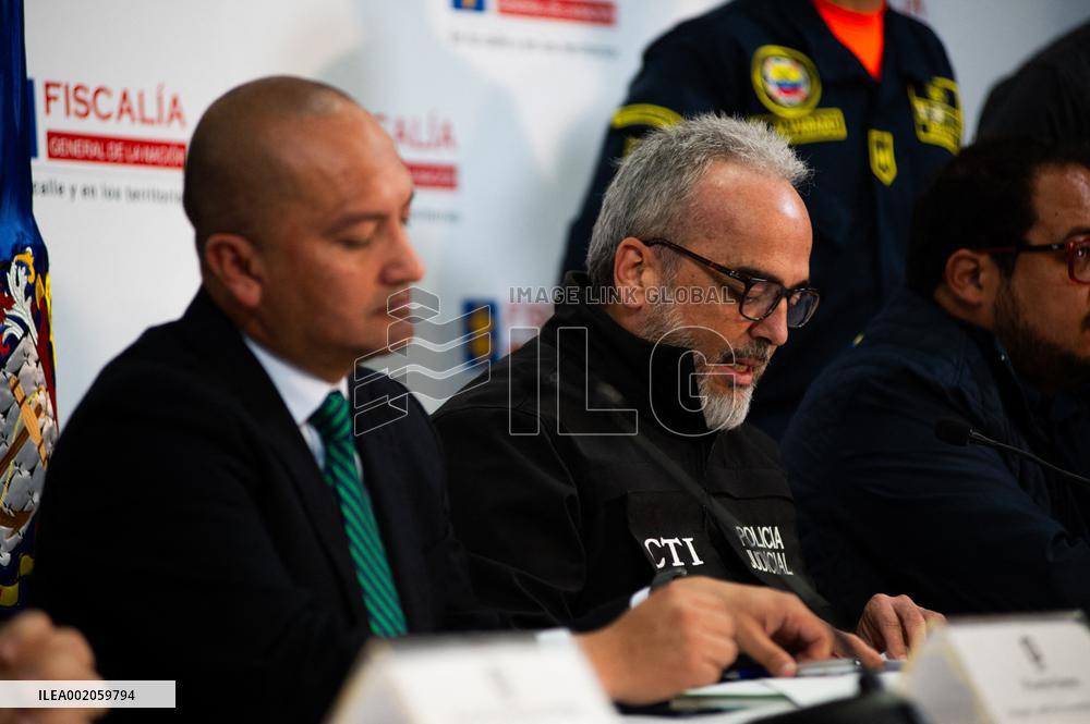 Colombia's Navy and Prosecutor Office Press Conference