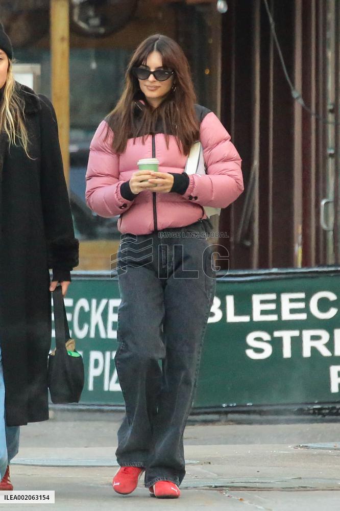 Emily Ratajkowski Takes A Walk - NYC