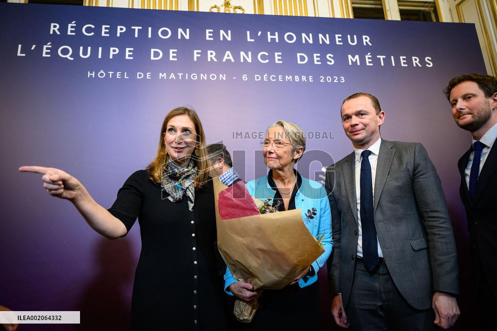 PM Borne At Reception In Honour Of The French Skills Team - Paris