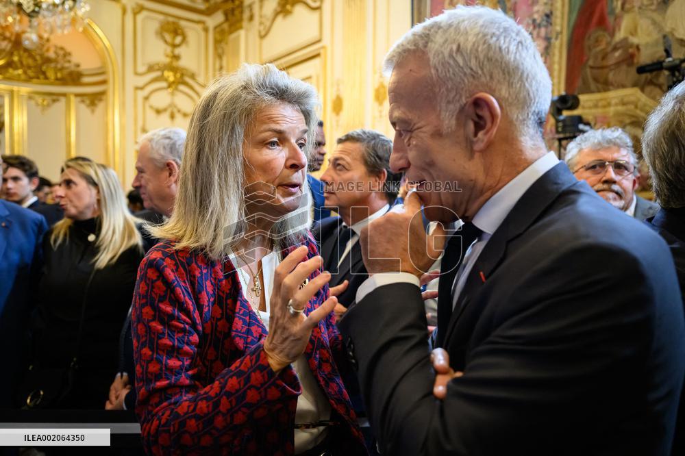 PM Borne At Reception In Honour Of The French Skills Team - Paris