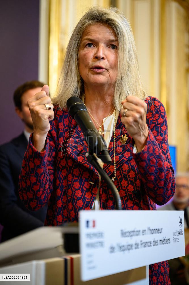 PM Borne At Reception In Honour Of The French Skills Team - Paris