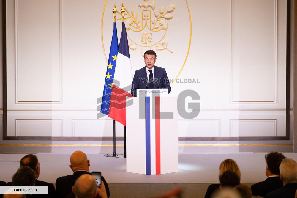 President Macron Meets With The Research Community - Paris