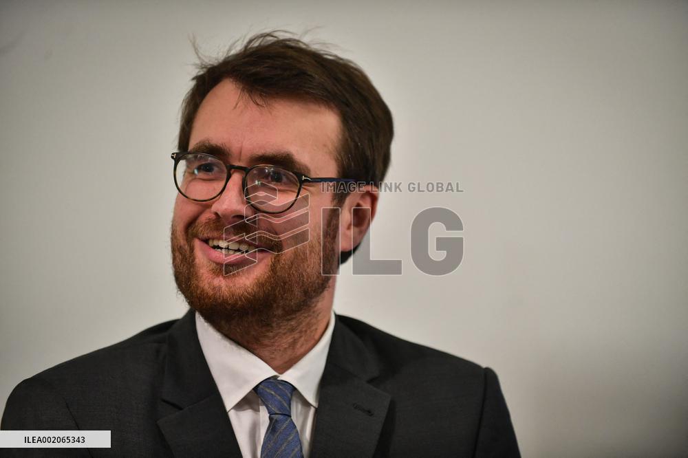 Press Conference On A Food Waste Collection And Recycling Plan - Paris