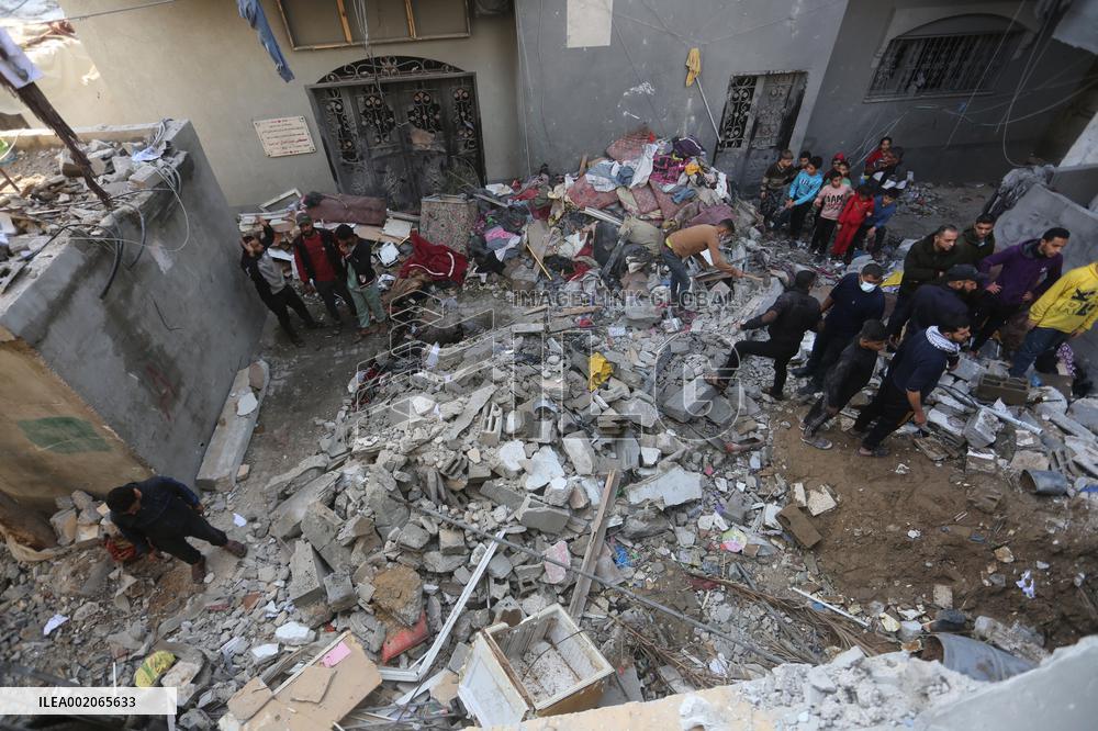 MIDEAST-GAZA-RAFAH-ISRAEL-AIRSTRIKE