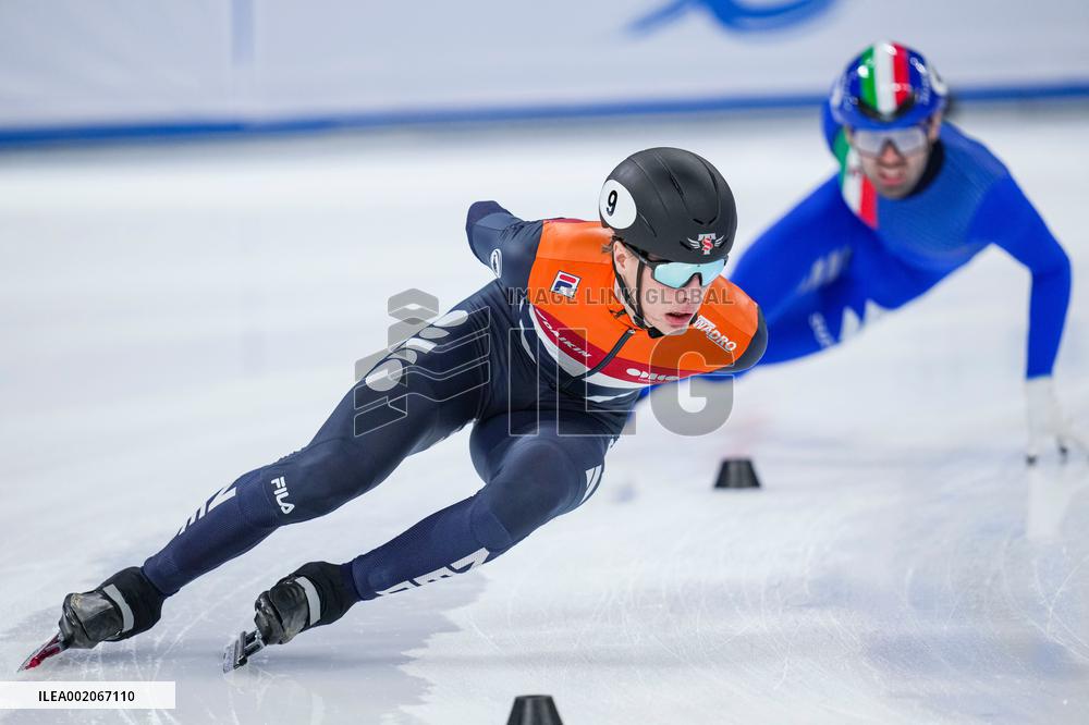 (SP)CHINA-BEIJING-SHORT TRACK SPEED SKATING-ISU WORLD CUP-MEN'S 1000M(CN)