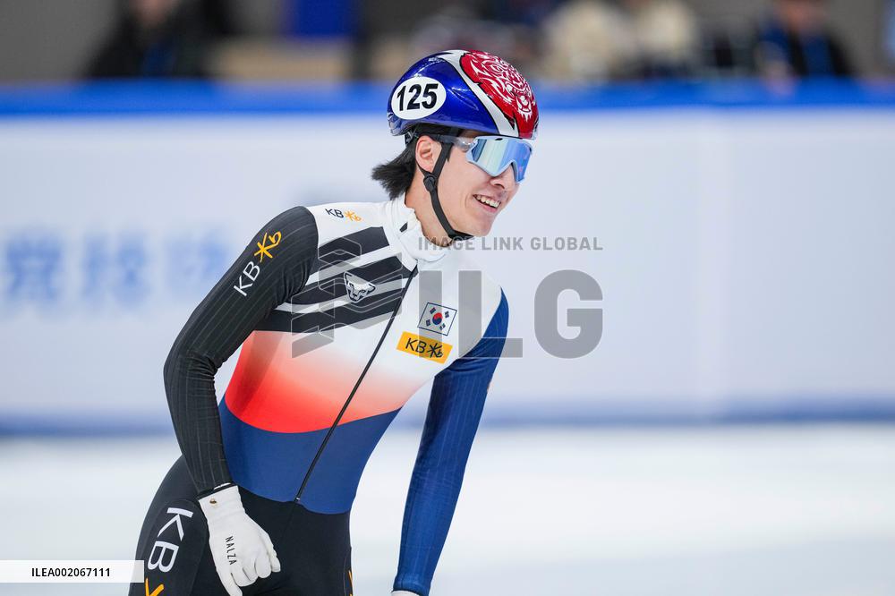 (SP)CHINA-BEIJING-SHORT TRACK SPEED SKATING-ISU WORLD CUP-MEN'S 1000M(CN)