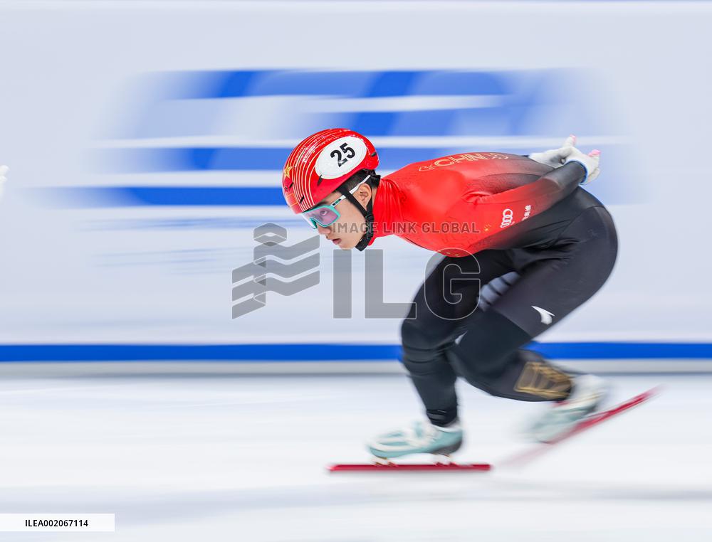(SP)CHINA-BEIJING-SHORT TRACK SPEED SKATING-ISU WORLD CUP-MEN'S 1000M(CN)