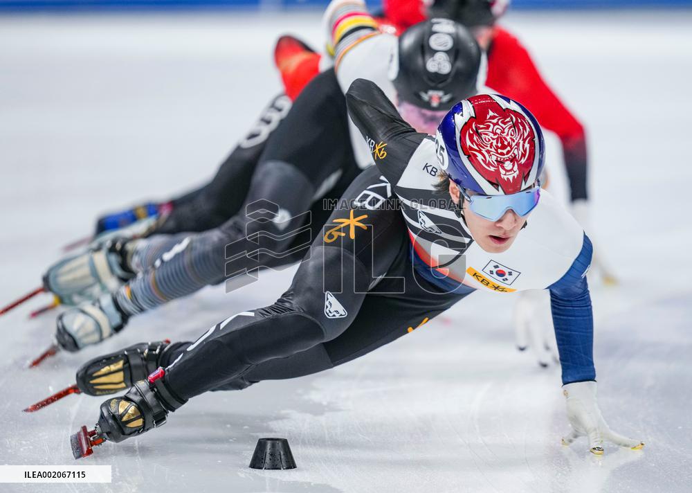 (SP)CHINA-BEIJING-SHORT TRACK SPEED SKATING-ISU WORLD CUP-MEN'S 1000M(CN)
