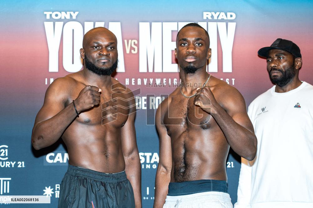 Weigh-In For The AllStar Boxing - Paris