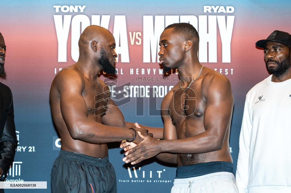 Weigh-In For The AllStar Boxing - Paris