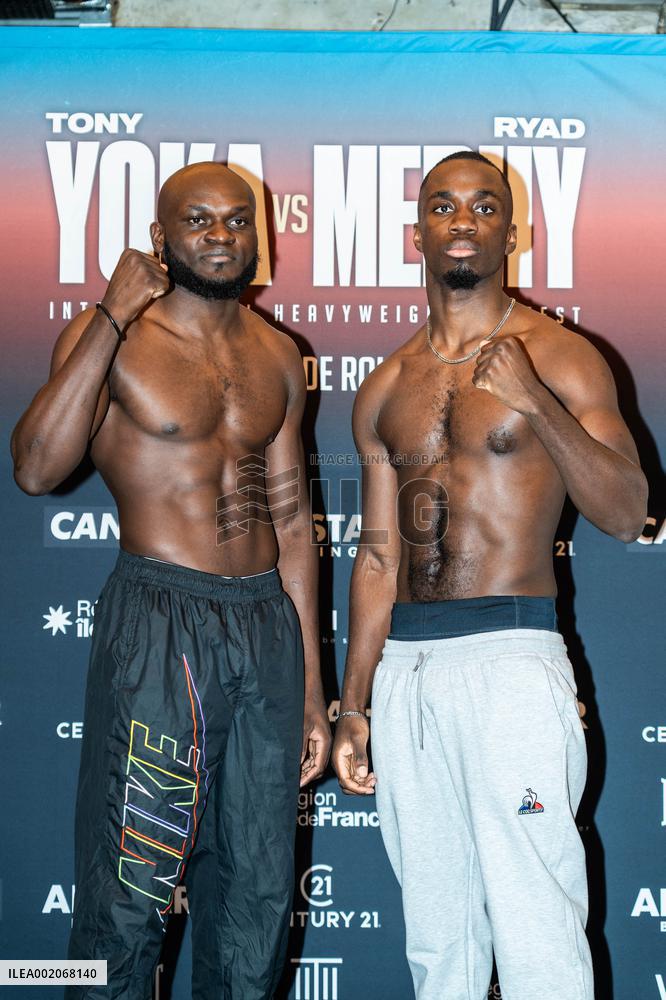 Weigh-In For The AllStar Boxing - Paris