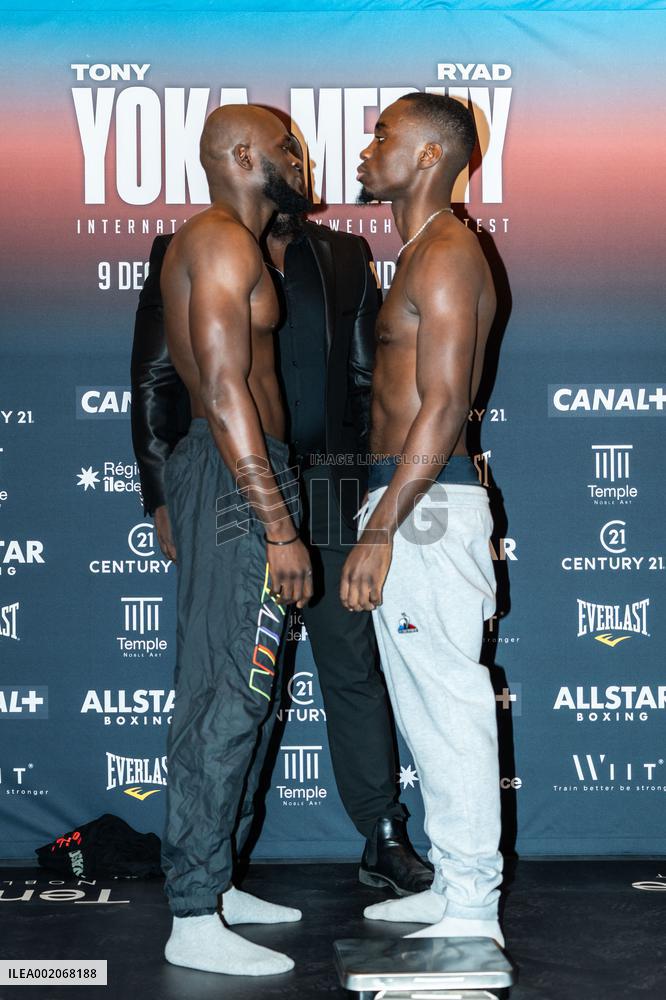 Weigh-In For The AllStar Boxing - Paris
