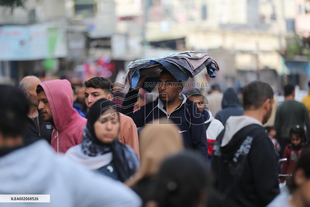 MIDEAST-GAZA-MAGHAZI REFUGEE CAMP