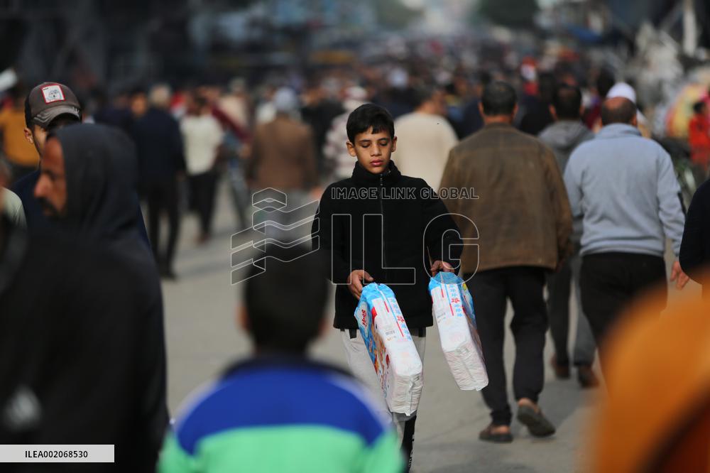 MIDEAST-GAZA-MAGHAZI REFUGEE CAMP