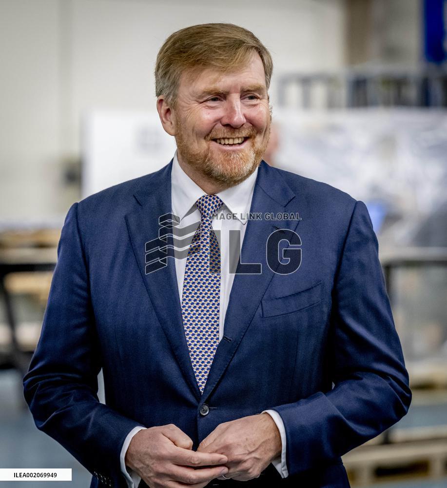 King Willem-Alexander opens The new building of Koninklijke Boon Edam