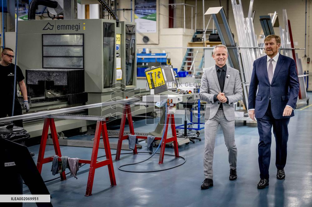 King Willem-Alexander opens The new building of Koninklijke Boon Edam